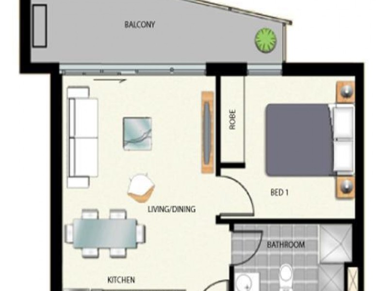 3204/380 Little Lonsdale Street, Melbourne VIC 3000 Floorplan