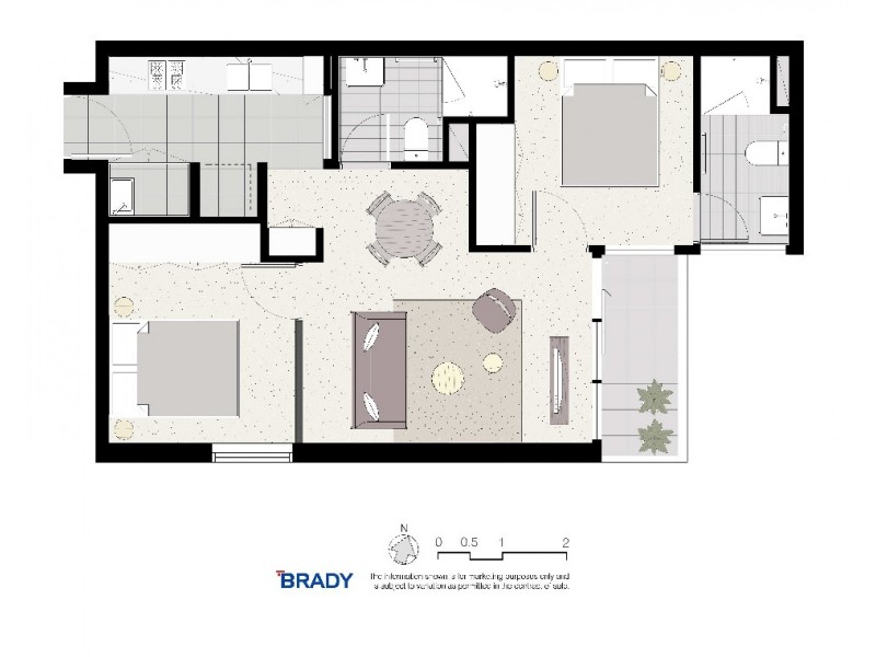 2307/500 Elizabeth Street, Melbourne VIC 3000 Floorplan