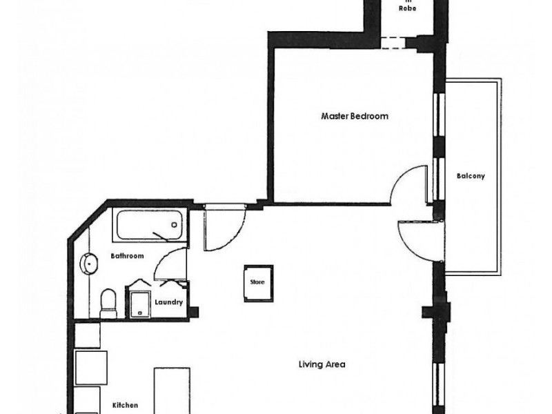310/406 La Trobe Street, Melbourne VIC 3000 Floorplan