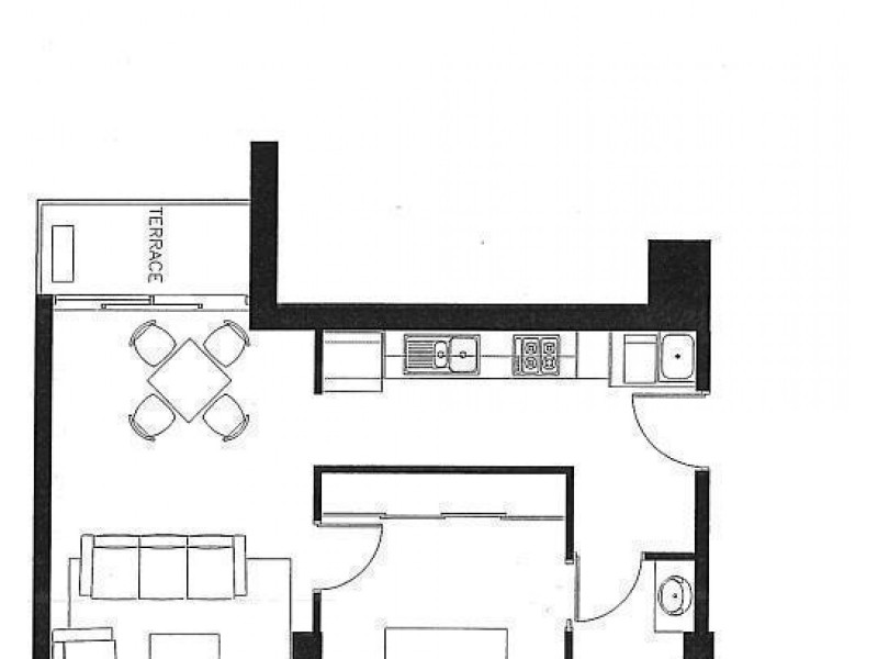 1407/25-33 Wills Street, Melbourne VIC 3000 Floorplan