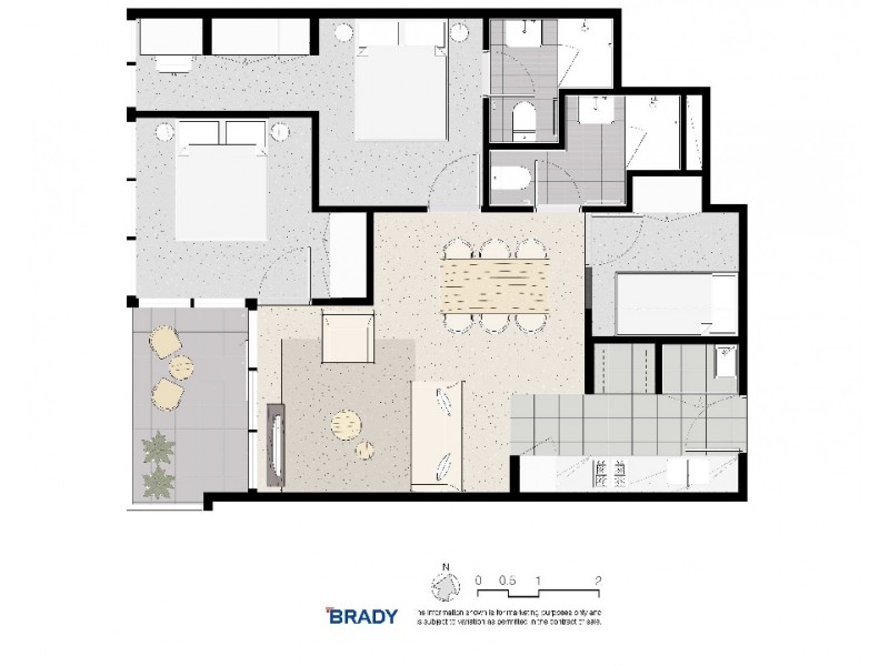 2105/500 Elizabeth Street, Melbourne VIC 3000 Floorplan