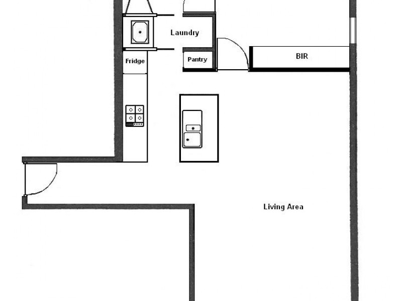1401/22-40 Wills Street, Melbourne VIC 3000 Floorplan