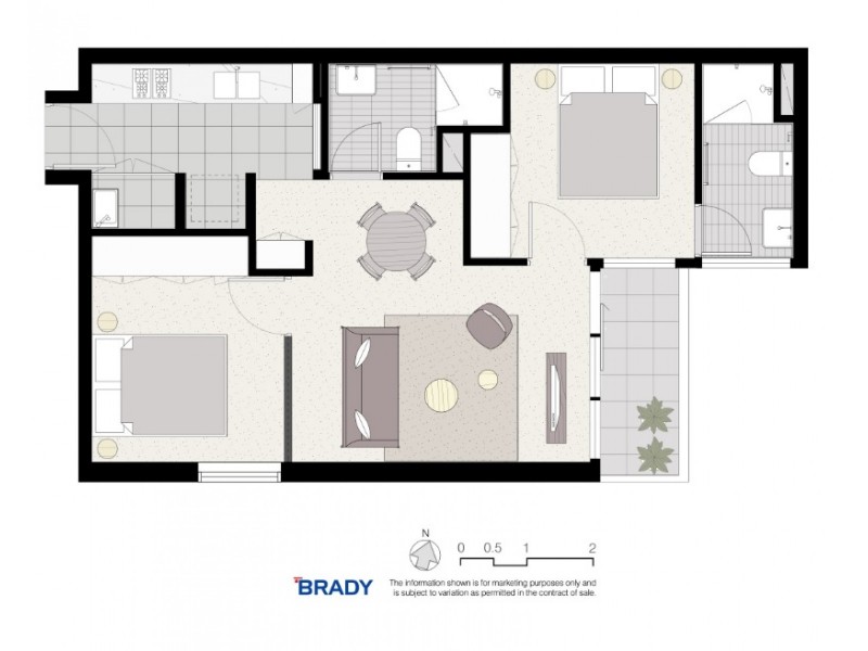 5807/500 Elizabeth Street, Melbourne VIC 3000 Floorplan
