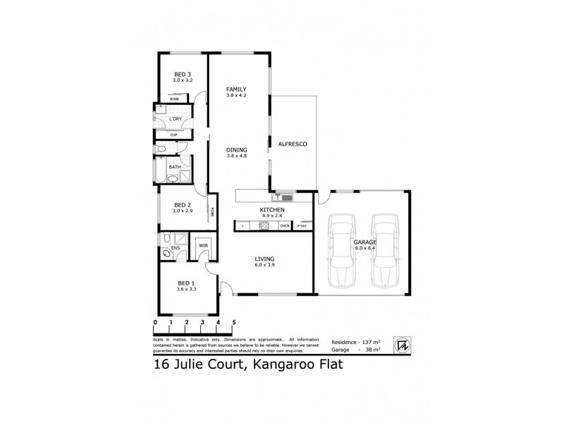 16 Julie Court, Kangaroo Flat VIC 3555 Floorplan