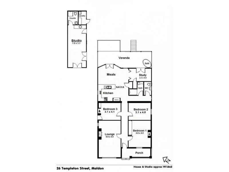 26 Templeton Street, Maldon VIC 3463 Floorplan