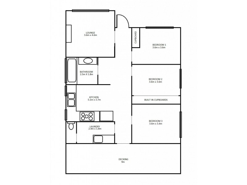 5 Lindsay Street, Kangaroo Flat VIC 3555 Floorplan