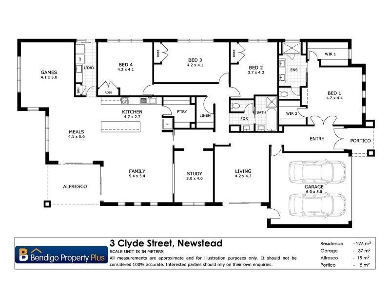 3 Clyde Street, Newstead VIC 3462 Floorplan