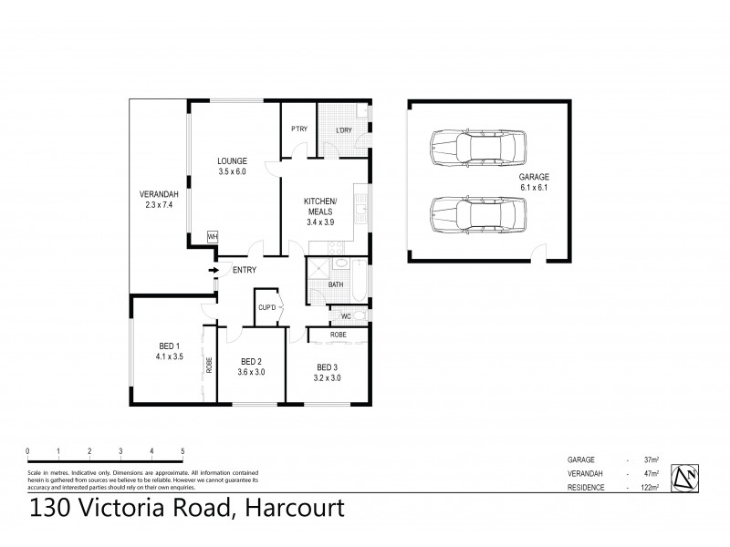 130 Victoria Road, Harcourt VIC 3453 Floorplan