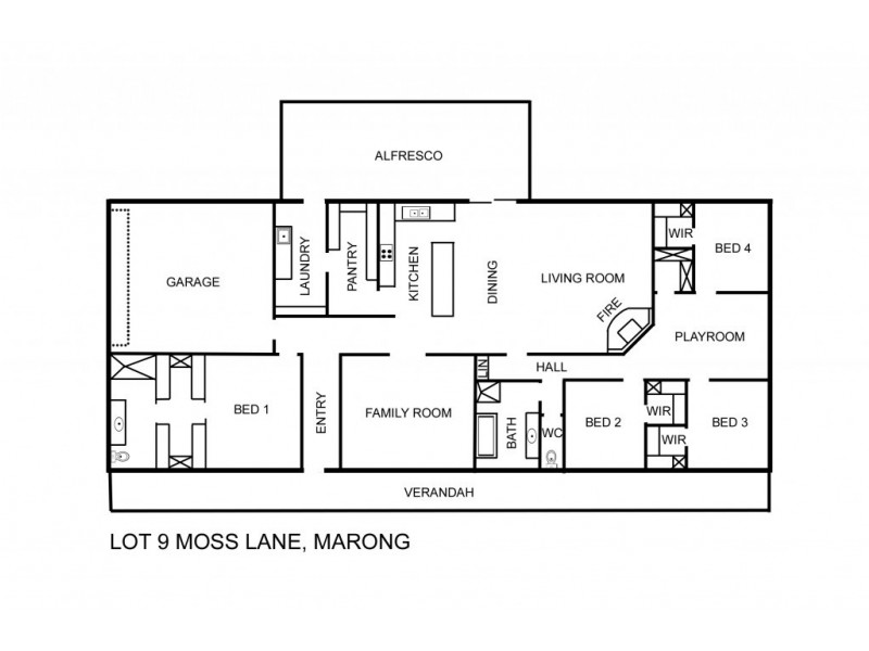 23 Moss Lane, Marong VIC 3515 Floorplan