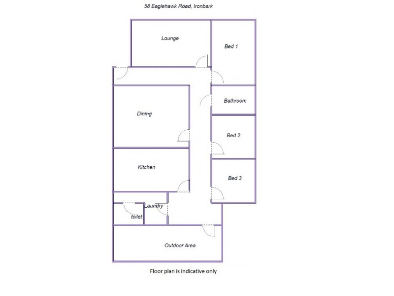 58 Eaglehawk Road, Ironbark VIC 3550 Floorplan