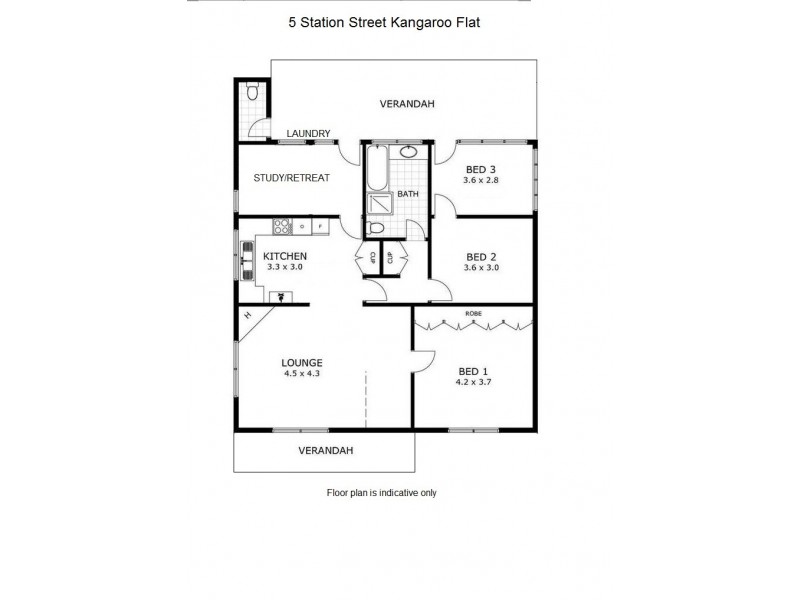 5 Station Street, Kangaroo Flat VIC 3555 Floorplan