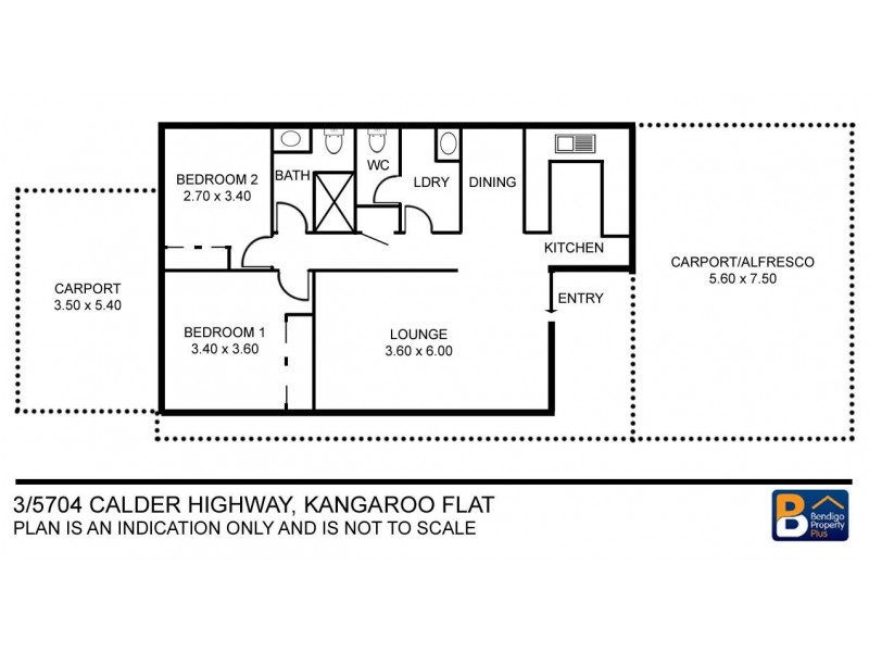 3/5704 Calder Highway, Kangaroo Flat VIC 3555 Floorplan