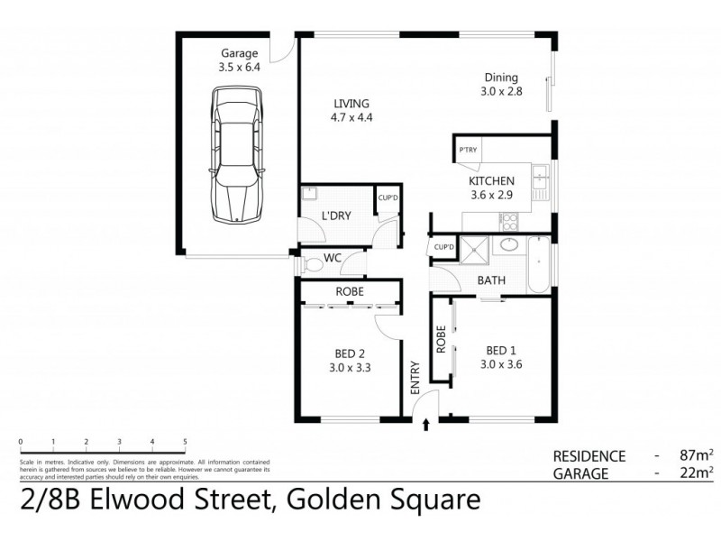 2/8B Elwood Street, Golden Square VIC 3555 Floorplan