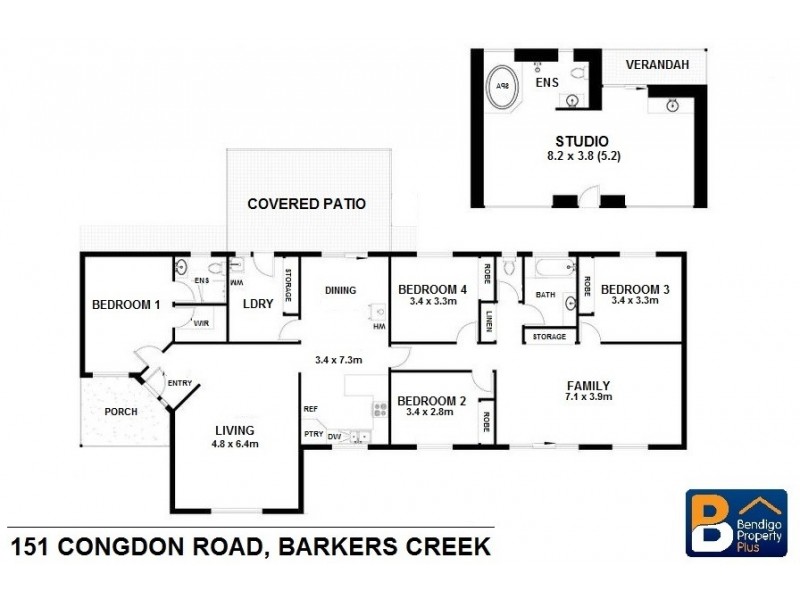151 Congdon Road, Barkers Creek VIC 3451 Floorplan
