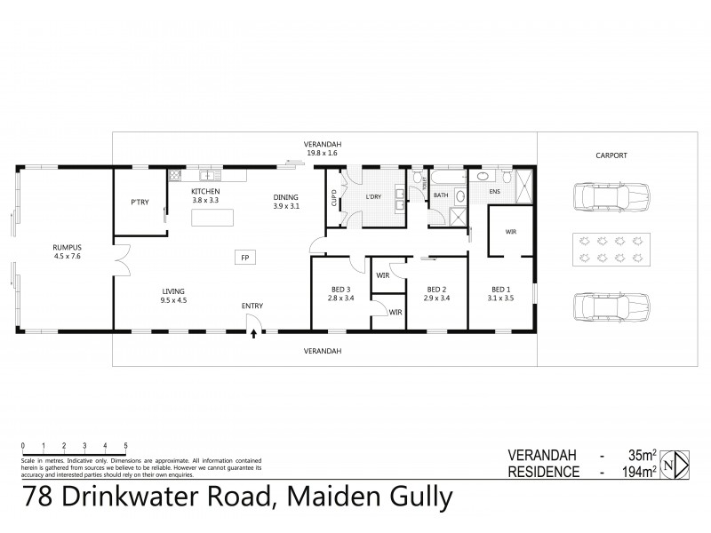 78 Drinkwater Road, Maiden Gully VIC 3551 Floorplan