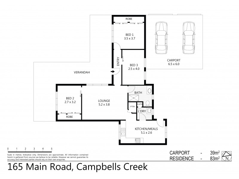 165 Main Road, Campbells Creek VIC 3451 Floorplan