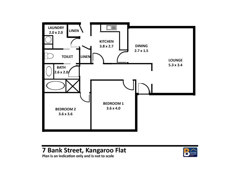 7 Bank Street, Kangaroo Flat VIC 3555 Floorplan