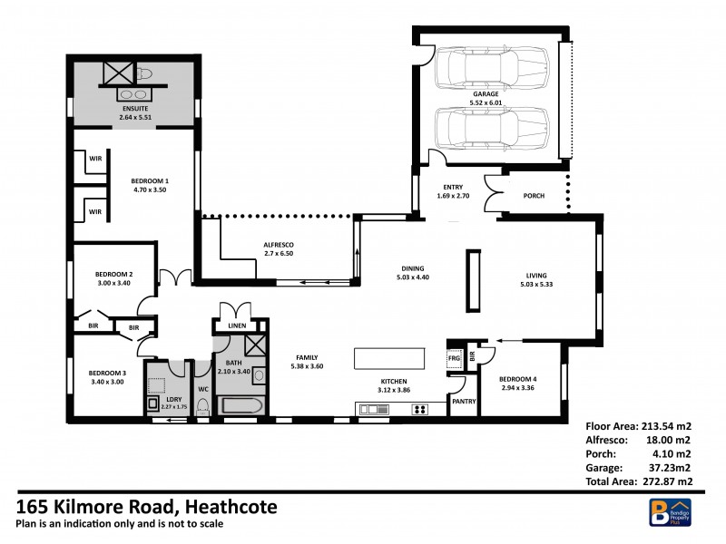 165 Kilmore Road, Heathcote VIC 3523 Floorplan