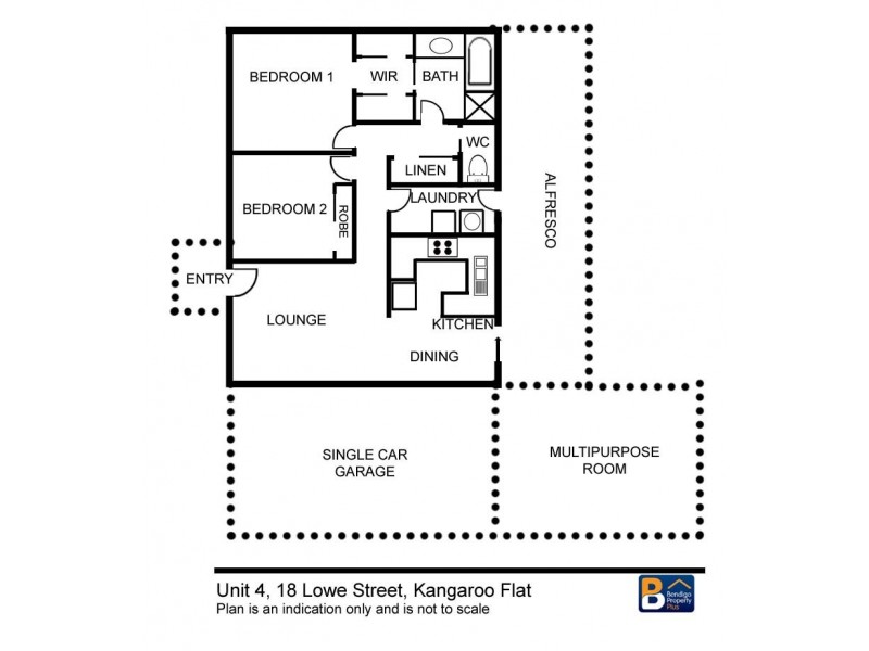 4/18 Lowe Street, Kangaroo Flat VIC 3555 Floorplan