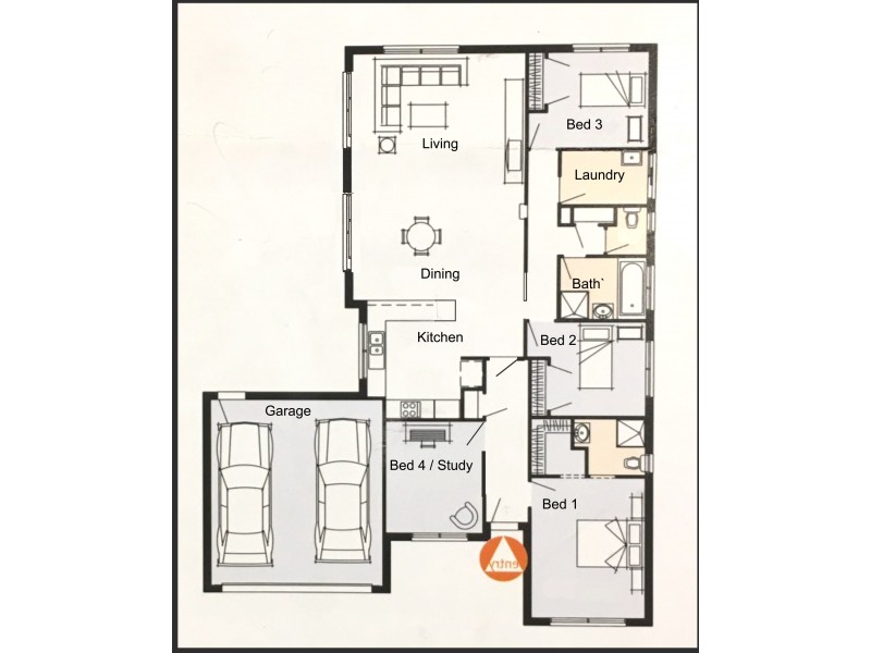 23 Athena Way, Strathfieldsaye VIC 3551 Floorplan