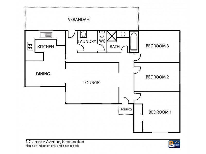 1 Clarence Avenue, Kennington VIC 3550 Floorplan