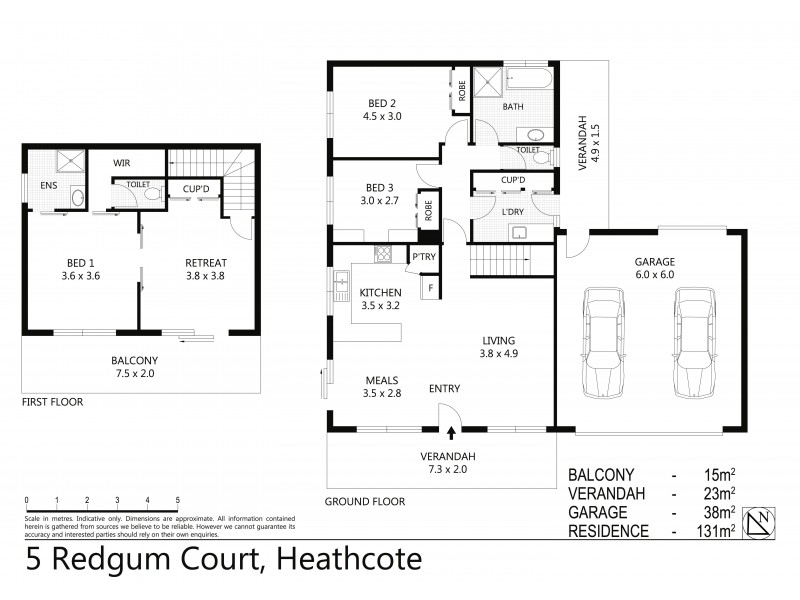5 Redgum Court, Heathcote VIC 3523 Floorplan