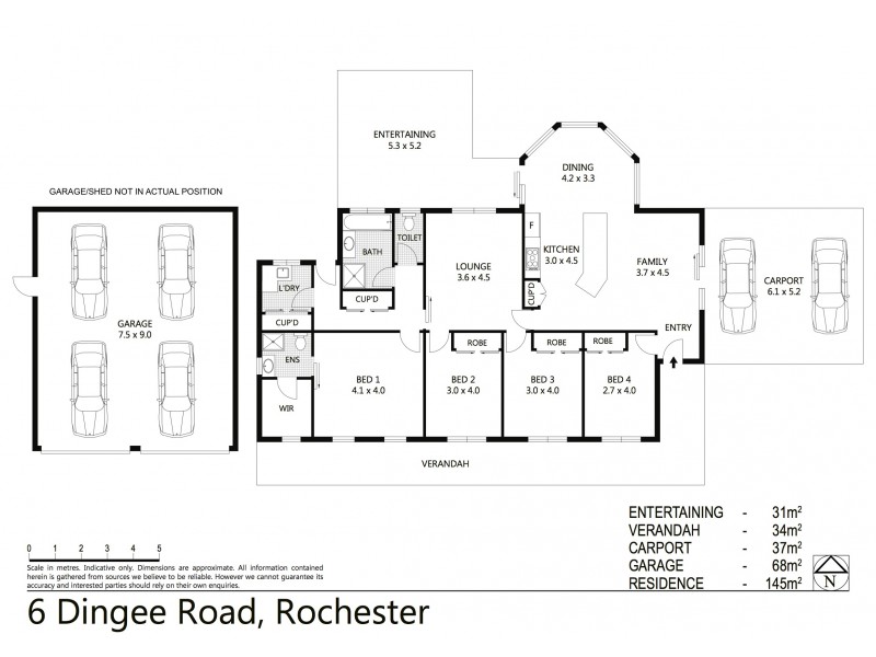 6 Dingee Road, Rochester VIC 3561 Floorplan