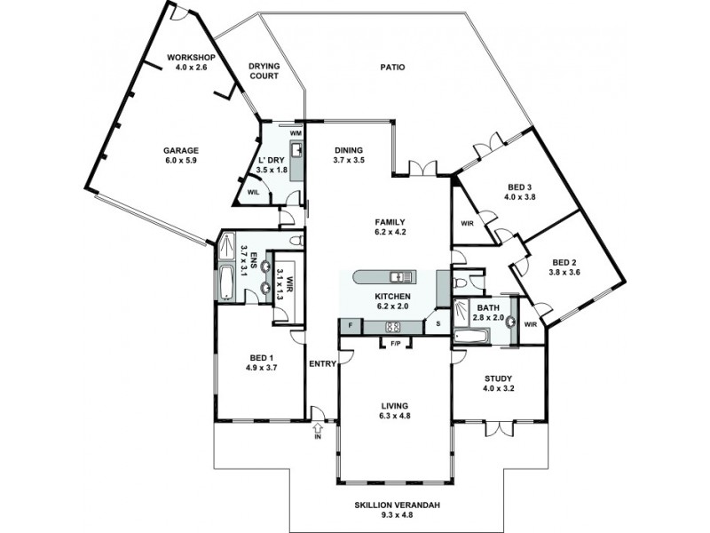 2 Pinedale Street, East Victoria Park WA 6101 Floorplan