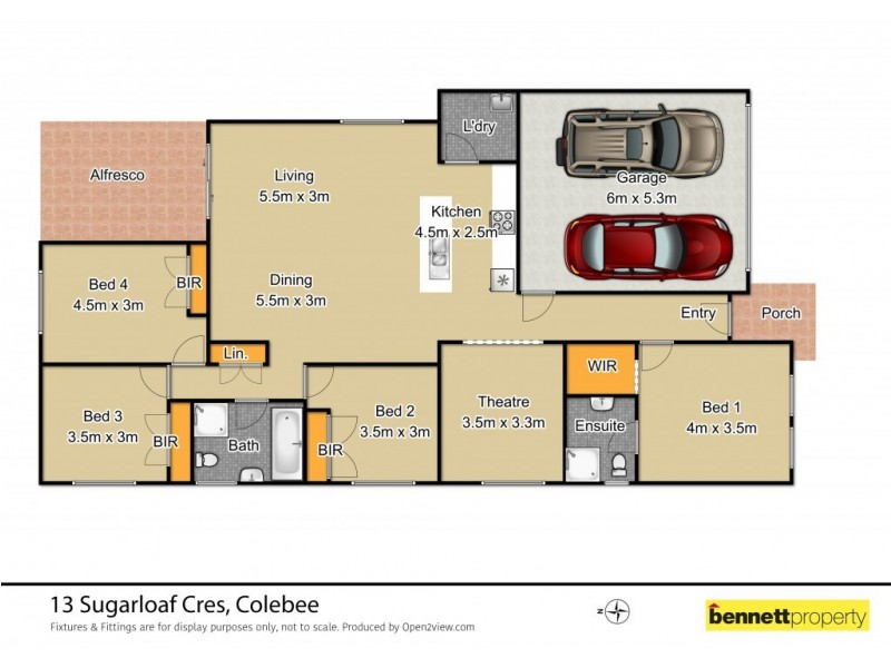 13 Sugarloaf Crescent, Colebee NSW 2761 Floorplan