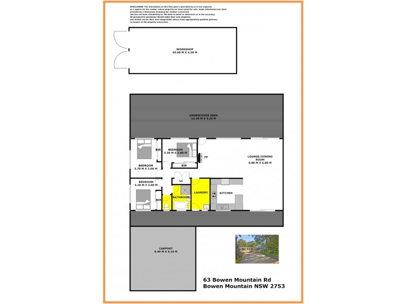 63 Bowen Mountain Road, Bowen Mountain NSW 2753 Floorplan