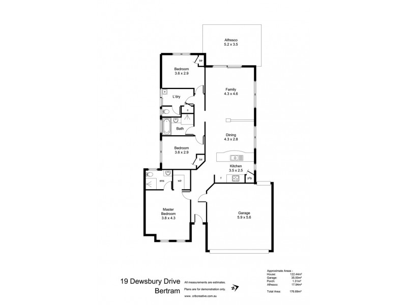 19 Dewsbury Drive, Bertram WA 6167 Floorplan