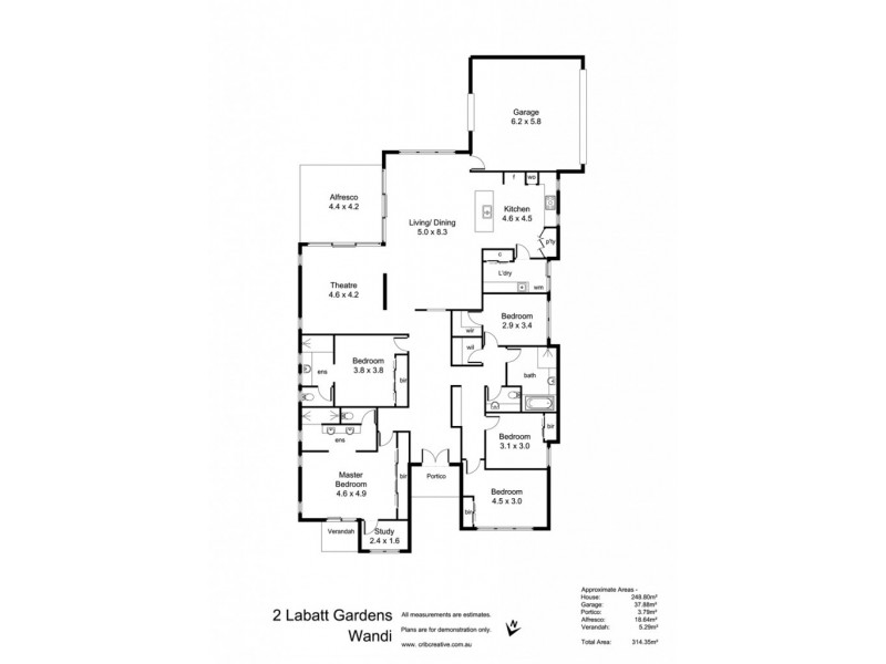 2 Labatt Gardens, Wandi WA 6167 Floorplan