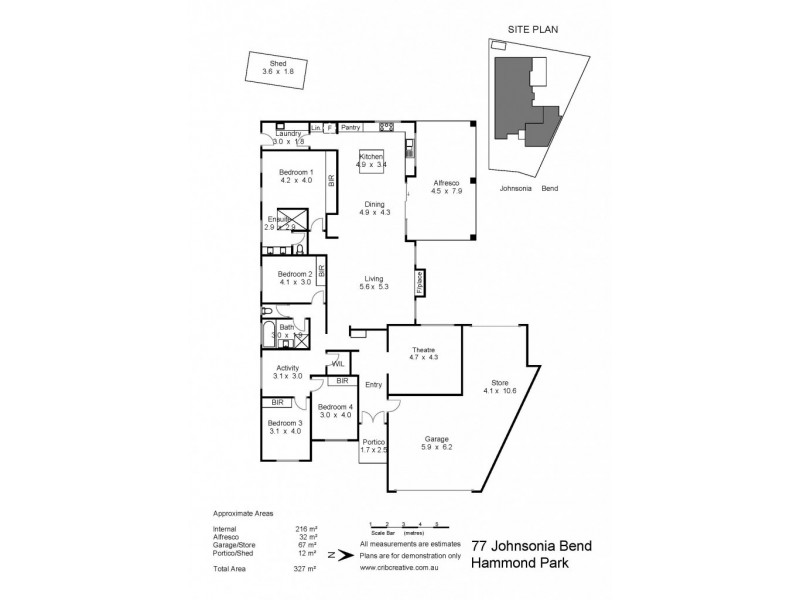 77 Johnsonia Bend, Hammond Park WA 6164 Floorplan