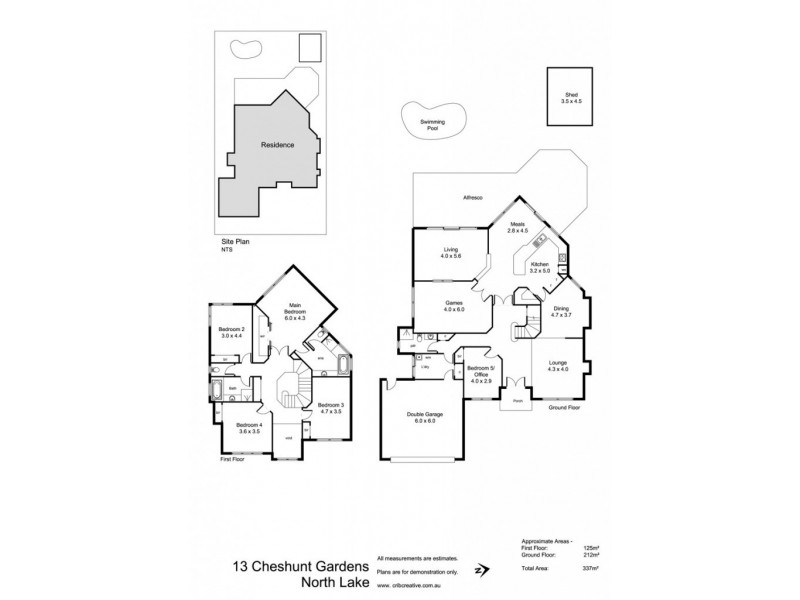13 Cheshunt Gardens, North Lake WA 6163 Floorplan
