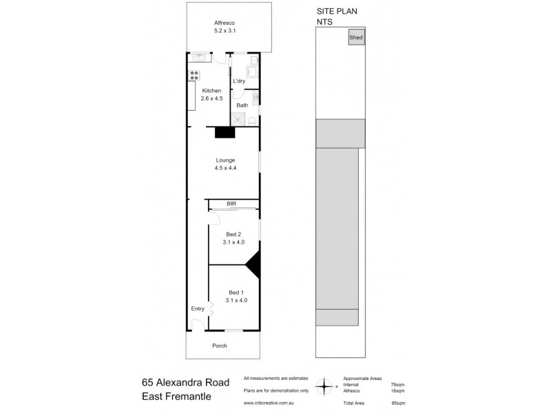 65 Alexandra Road, East Fremantle WA 6158 Floorplan