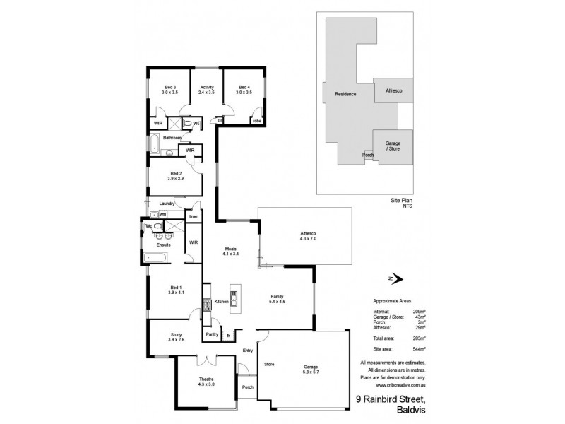 9 Rainbird Street, Baldivis WA 6171 Floorplan