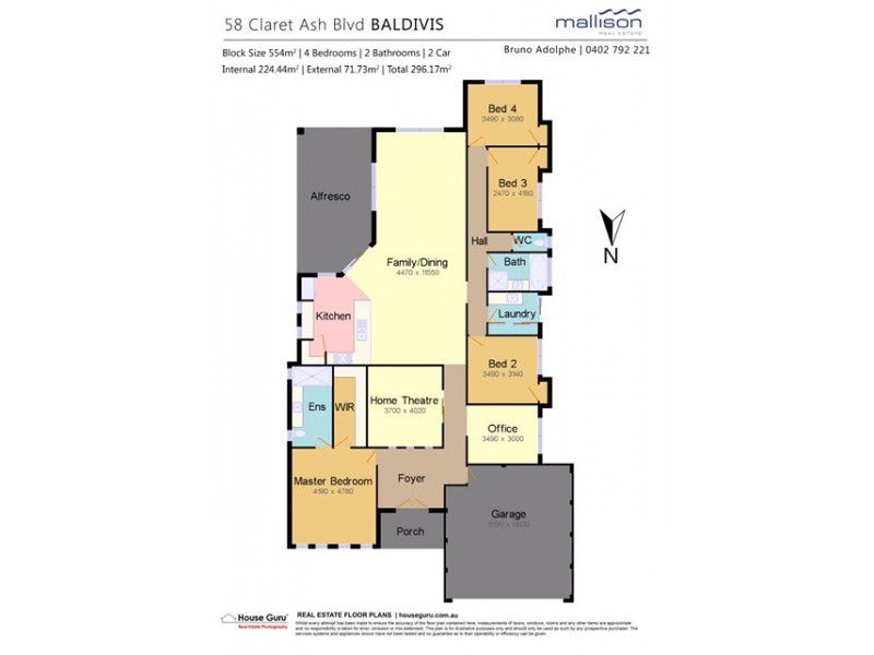 58 Claret Ash Boulevard, Baldivis WA 6171 Floorplan