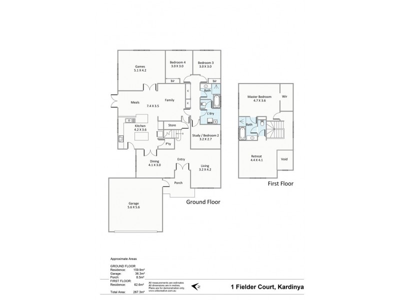1 Fielder Court, Kardinya WA 6163 Floorplan