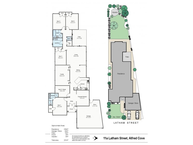11A Latham Street, Alfred Cove WA 6154 Floorplan