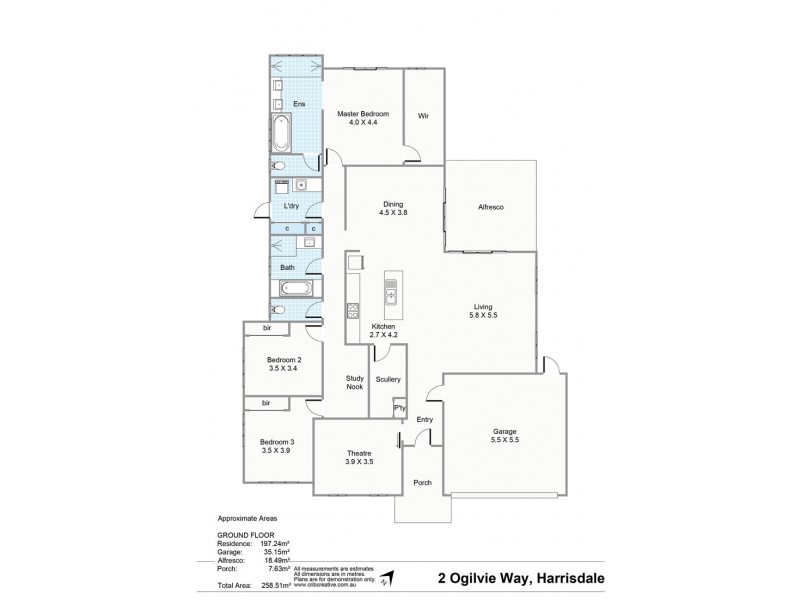 2 Ogilvie Way, Harrisdale WA 6112 Floorplan