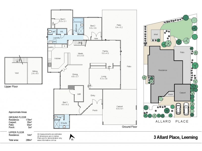 3 Allard Place, Leeming WA 6149 Floorplan
