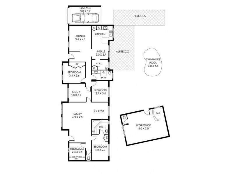 45 Coops Avenue, Thornlie WA 6108 Floorplan