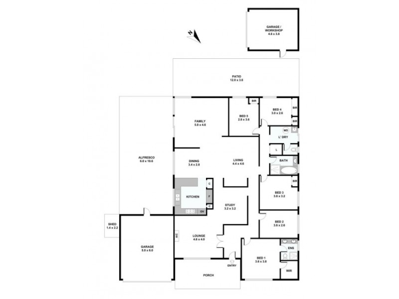 13 Sellen Court, Leeming WA 6149 Floorplan
