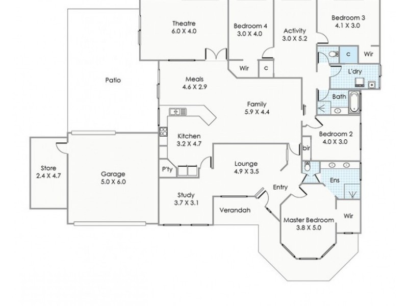 2 Earnshaw Loop, Leeming WA 6149 Floorplan
