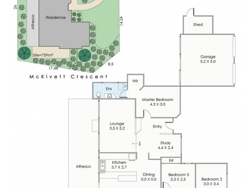 1 McKivett Crescent, Leeming WA 6149 Floorplan