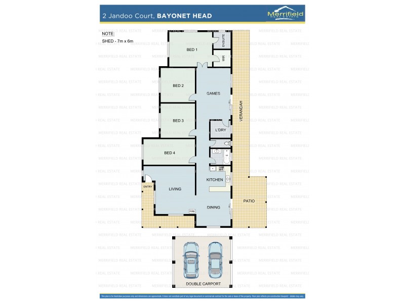 2 Jandoo Court, Bayonet Head WA 6330 Floorplan