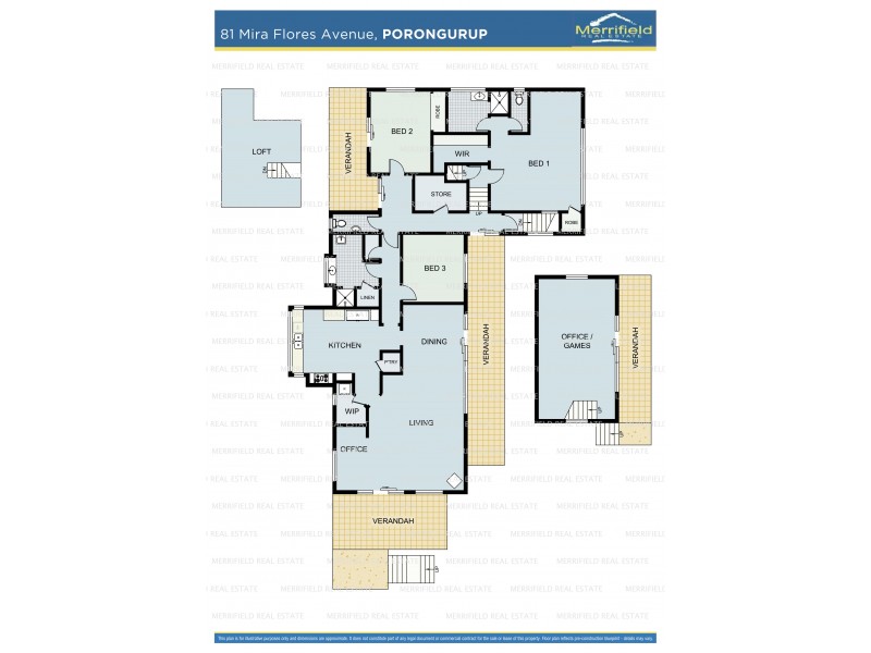 81 Mira Flores Avenue, Porongurup WA 6324 Floorplan