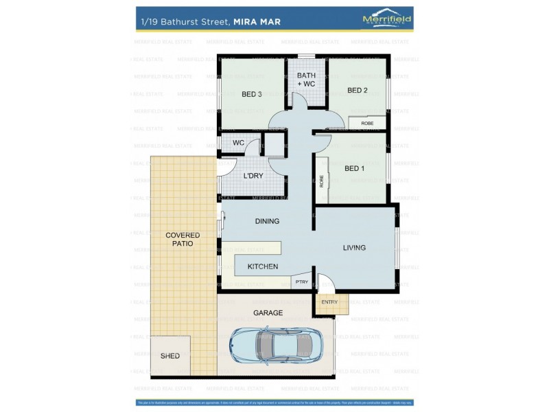 1/19 Bathurst Street, Mira Mar WA 6330 Floorplan