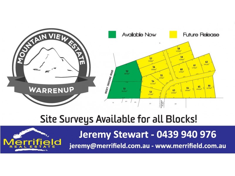 Mountain View Estate, Warrenup WA 6330