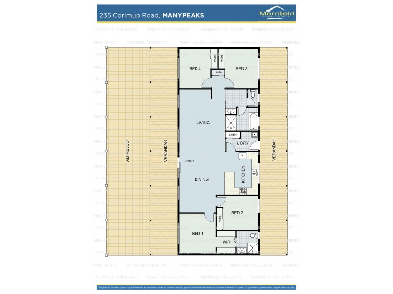 235 Corimup Road East, Manypeaks WA 6328 Floorplan